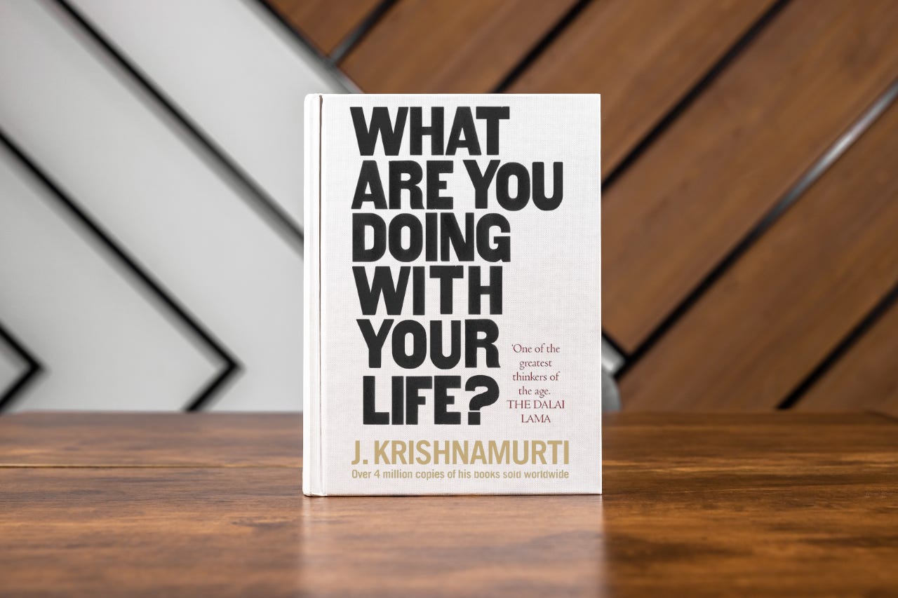 O Significado da Vida: Lições do Livro “What Are You Doing With Your Life? / O Que Está a Fazer Com a Sua Vida?” de Krishnamurti
